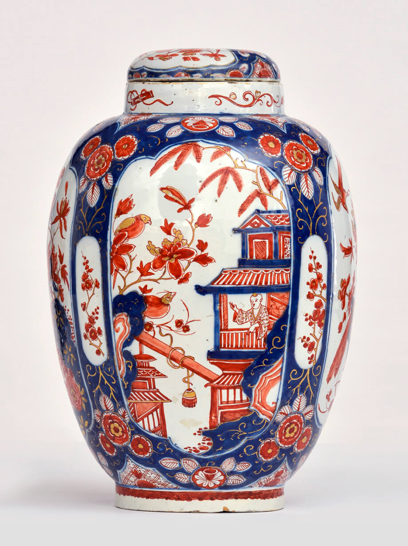 Red, green and gold: Japanese colour patterns in Dutch Delftware